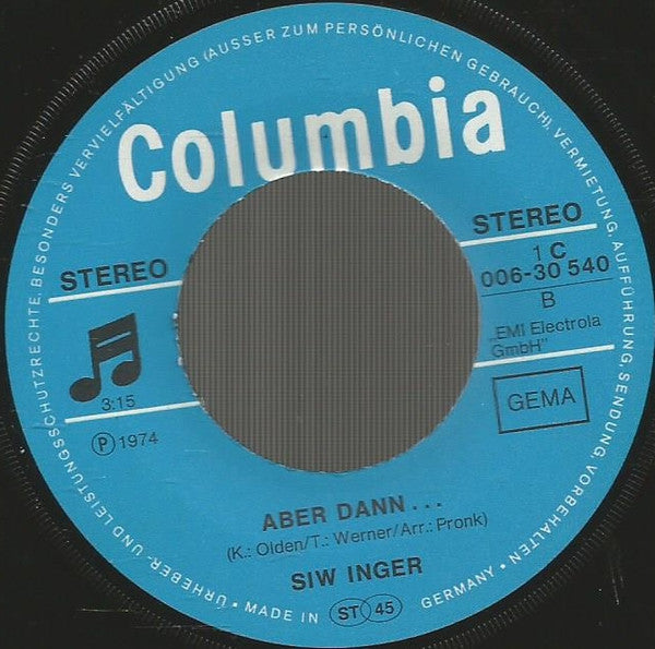 Siw Inger : Was Ist Mit Livingstone (What About Livingstone) (7", Single)