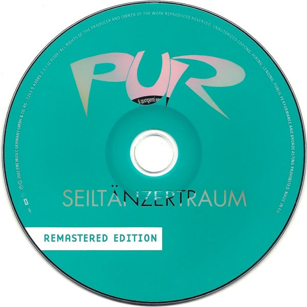 Pur : Seiltänzertraum (CD, Album, Comp, RE, RM)