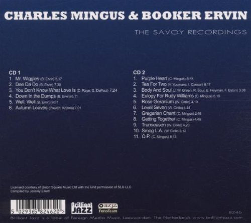 Charles Mingus & Booker Ervin : The Savoy Recordings (2xCD, Comp)