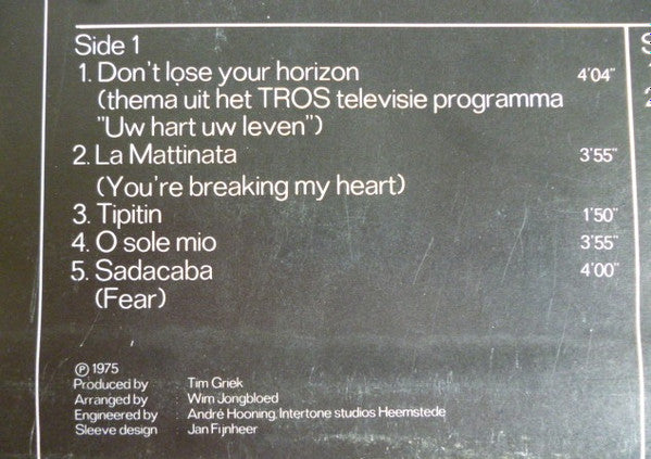 Wim Jongbloed : Uw Hart Uw Leven (LP)