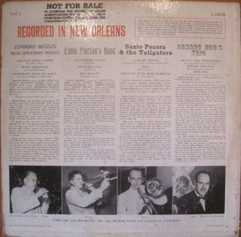 Various : Recorded In New Orleans Vol. 2 (LP, Comp, Mono)