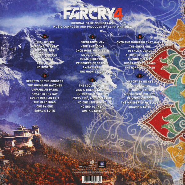 Cliff Martinez : Far Cry 4 (Original Game Soundtrack) (Album, Ltd + LP, Ora + LP, Blu + LP, Gre)