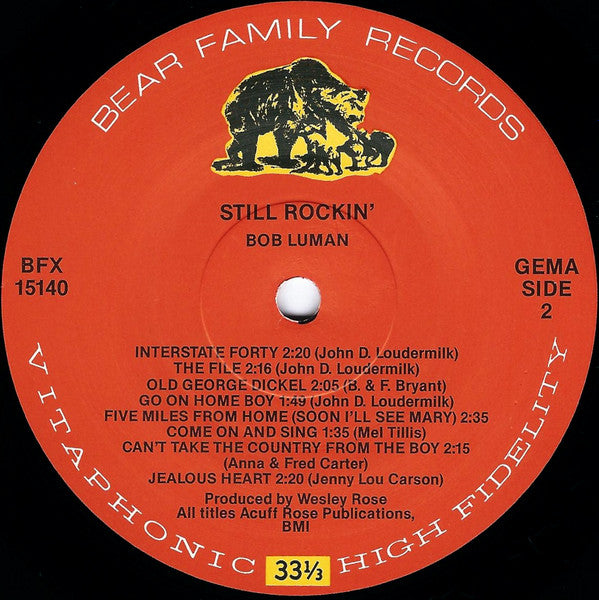 Bob Luman : Still Rockin' (LP, Comp)