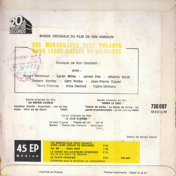 Ron Goodwin : Ces Merveilleux Fous Volants Dans Leurs Drôles De Machines (7", EP)