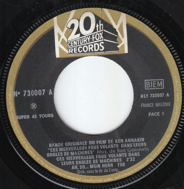 Ron Goodwin : Ces Merveilleux Fous Volants Dans Leurs Drôles De Machines (7", EP)