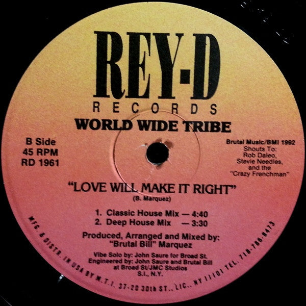 World Wide Tribe* : Good Life (12")