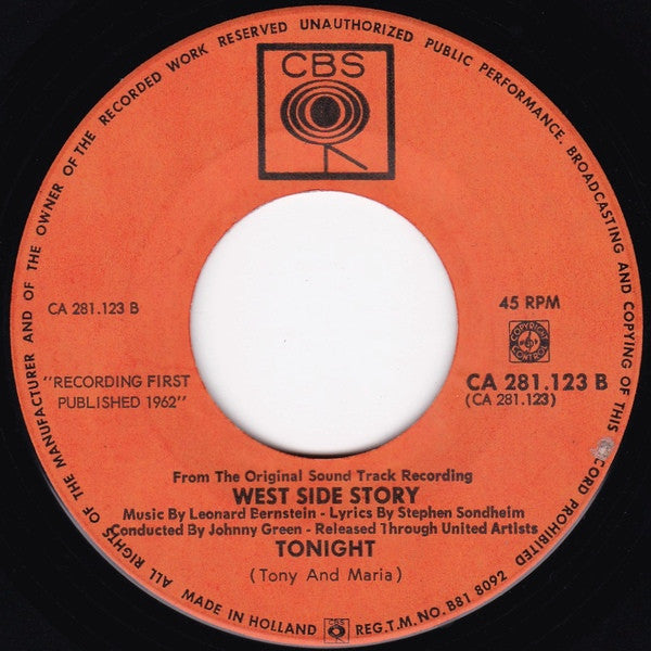 Richard Beymer And Natalie Wood : Maria (7", Single)