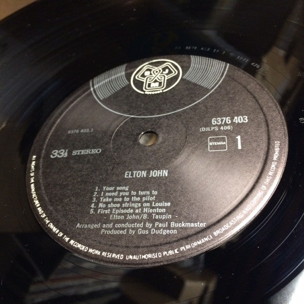 Elton John : Elton John (LP, Album, Gat)