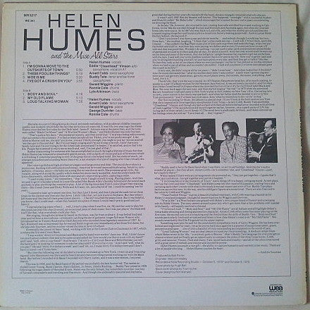 Helen Humes And Muse Allstars : Helen Humes And The Muse All Stars (LP, Album)