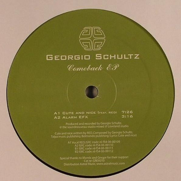Georgio Schultz : Comeback E.P. (12")
