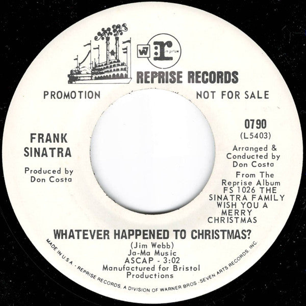 Frank Sinatra : Whatever Happened To Christmas? (7", Single, Promo)