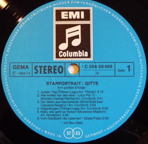 Gitte Hænning : Ihre Grossen Erfolge (LP, Comp)