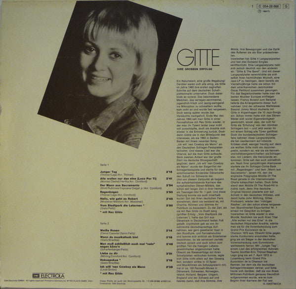 Gitte Hænning : Ihre Grossen Erfolge (LP, Comp)