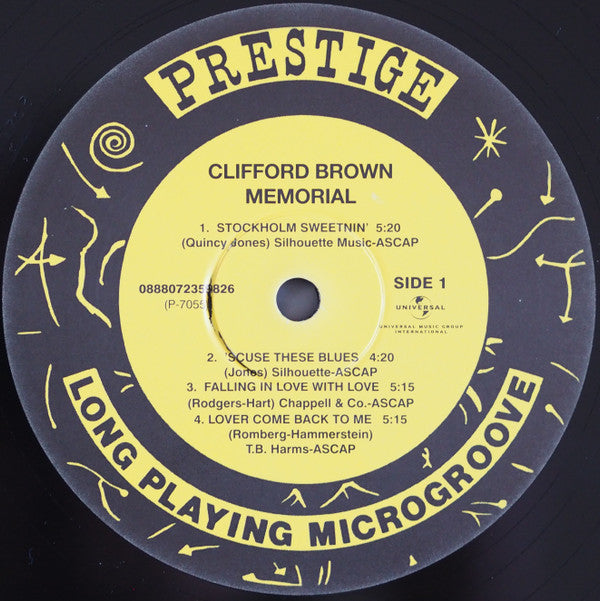Clifford Brown : Memorial (LP, Comp, RE, 180)