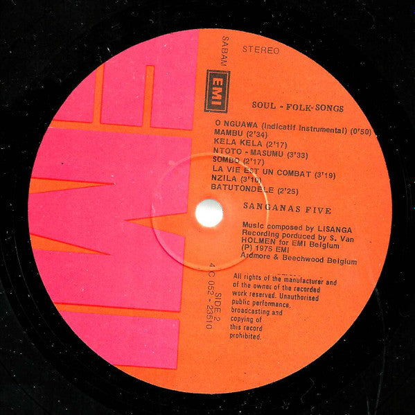 Sangana's Five : Missa Mampungu (Messe Dieu) + 8 Soul-Folk Songs (LP, Album)