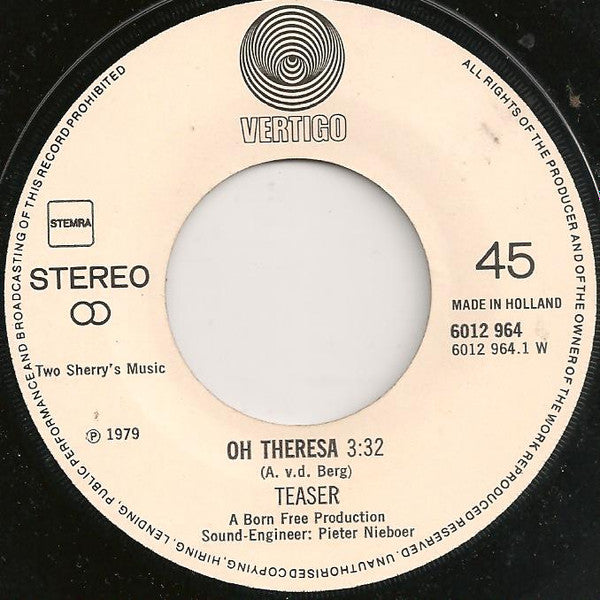 Teaser (2) : Oh Theresa (7", Single)