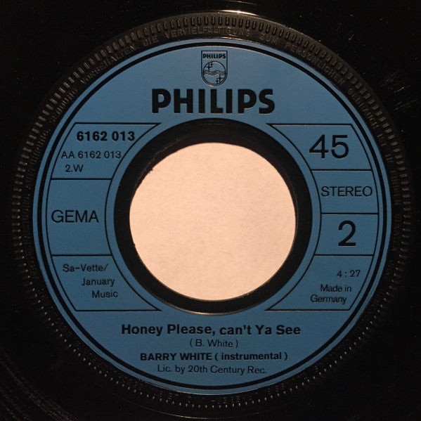 Barry White : Honey Please, Can't Ya See (7", Single)