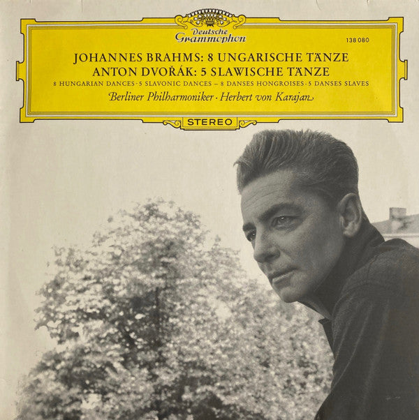 Johannes Brahms & Antonín Dvořák, Berliner Philharmoniker / Herbert Von Karajan : Dances By Brahms & Dvořák (LP, RP)