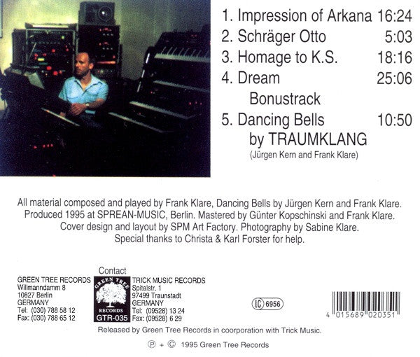 Frank Klare : Transcental Medication (CD, Album)