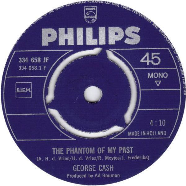 George Cash : The Phantom Of My Past (7", Mono)