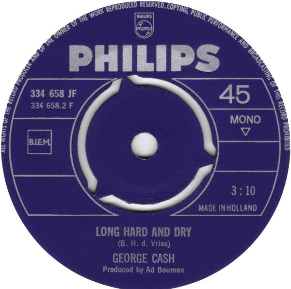 George Cash : The Phantom Of My Past (7", Mono)