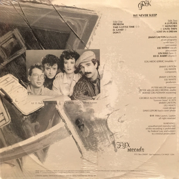 Grok (7) : We Never Sleep (LP, Album)