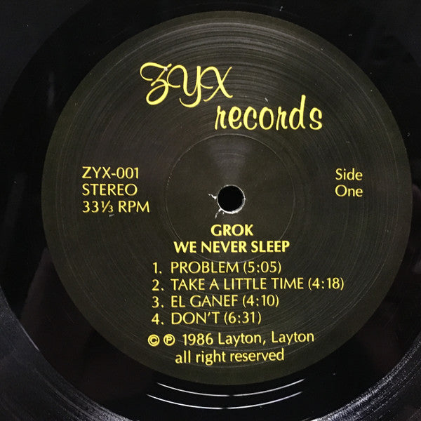Grok (7) : We Never Sleep (LP, Album)