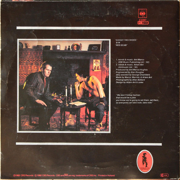 Adam Ant : Goody Two Shoes (7", Single)