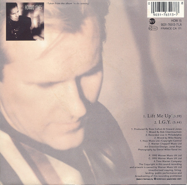 Howard Jones : Lift Me Up (7", Single)