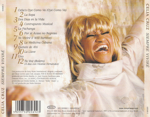 Celia Cruz : Siempre Viviré (CD, Album)
