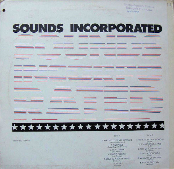 Sounds Incorporated : Sounds Incorporated (LP, Album)