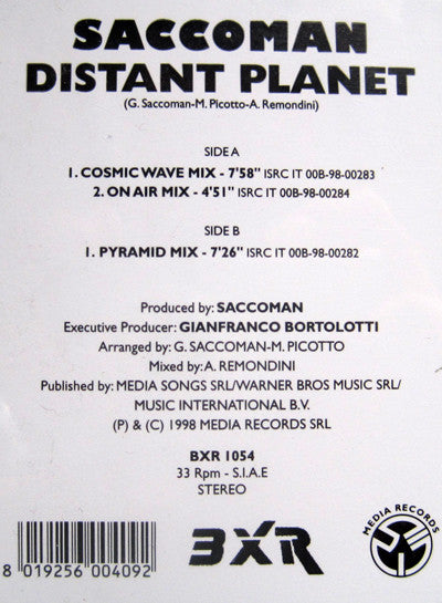 Saccoman : Distant Planet (12")