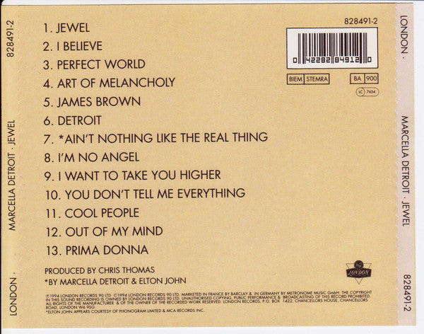 Marcella Detroit : Jewel (CD, Album)