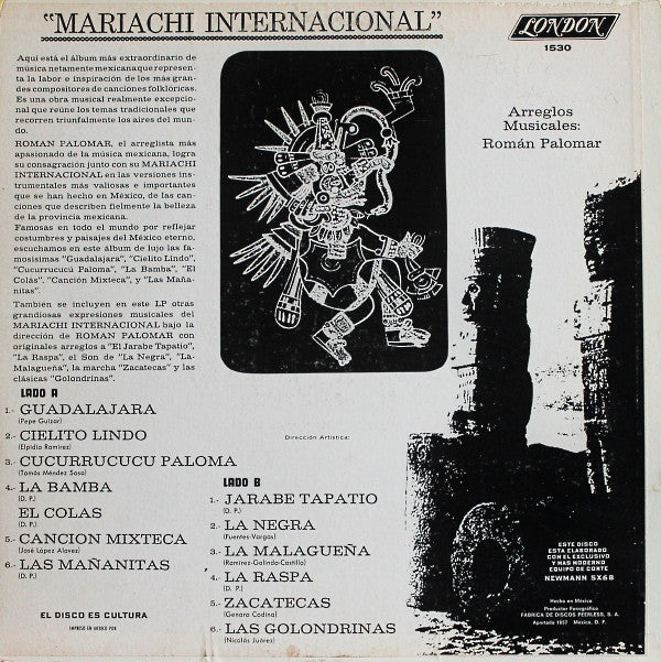 Mariachi De Roman Palomar : Mariachi Internacional (LP, Album)