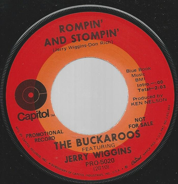 The Buckaroos : Country Pickin' / Rompin' And Stompin' (7", Single, Promo)