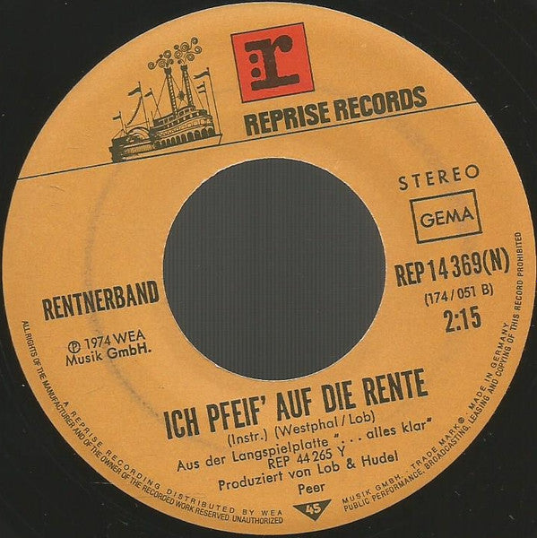 Rentnerband : Hamburger Deern (7", Single)