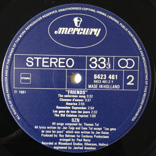 BZN : Friends (LP, Album)