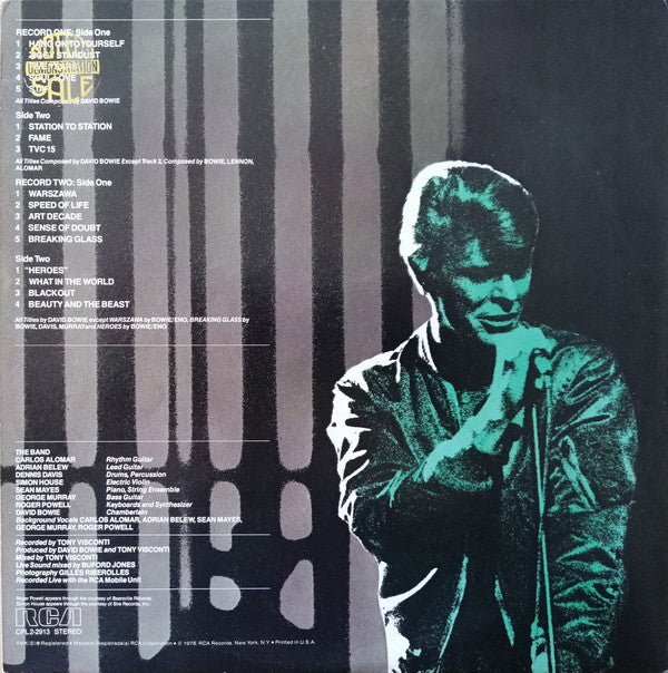 David Bowie : Stage (2xLP, Album, Gat)