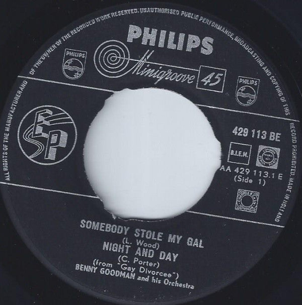 Benny Goodman And His Orchestra : Benny Goodman And His Orchestra (7", EP)