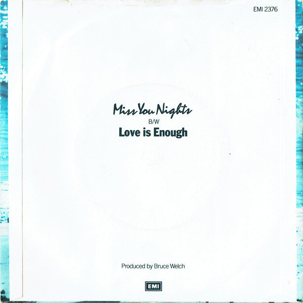 Cliff Richard : Miss You Nights (7", Single, RE, Cre)