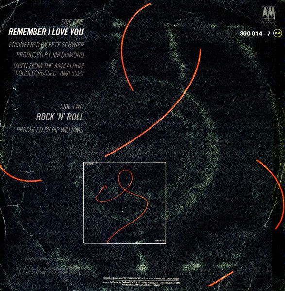 Jim Diamond : Remember I Love You (7", Single)