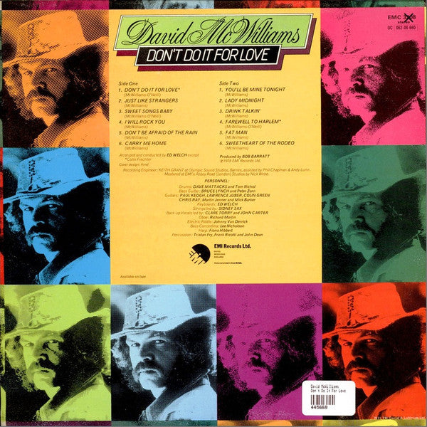 David McWilliams : Don't Do It For Love (LP, Album)