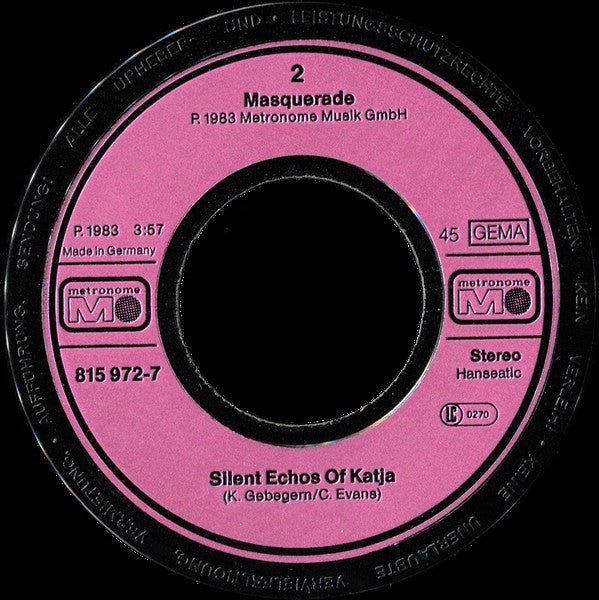 Masquerade (5) : Guardian Angel (7", Single)