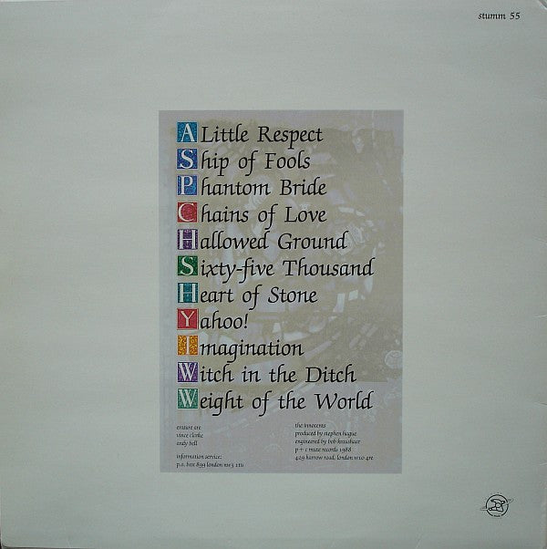 Erasure : The Innocents (LP, Album)