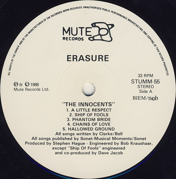 Erasure : The Innocents (LP, Album)