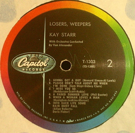 Kay Starr : Losers, Weepers (LP, Album, Mono)