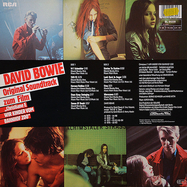 David Bowie : Original Soundtrack Zum Film "Christiane F. Wir Kinder Vom Bahnhof Zoo" (LP, Comp, RE)