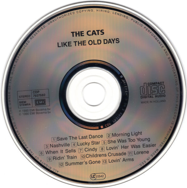 The Cats : Like The Old Days (CD, Album)