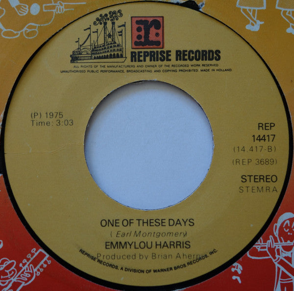 Emmylou Harris : Together Again / One Of These Days (7")