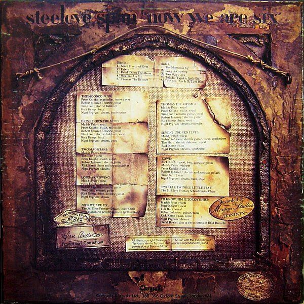 Steeleye Span : Now We Are Six (LP, Album, RE, RP)